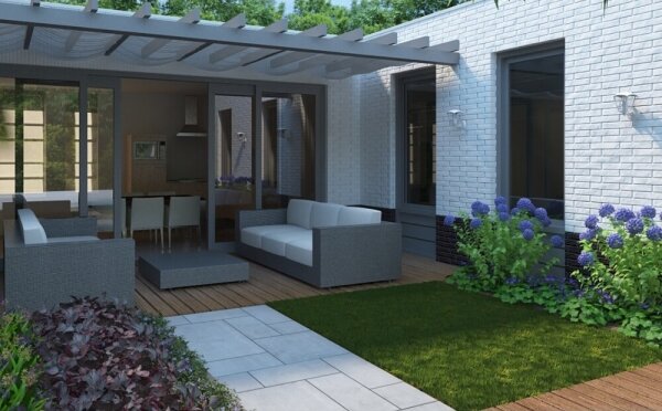 Philips 15388/31/16 - Екстериорна Стенна лампа на сензор MYGARDEN CREEK 1xE27/60W IP44