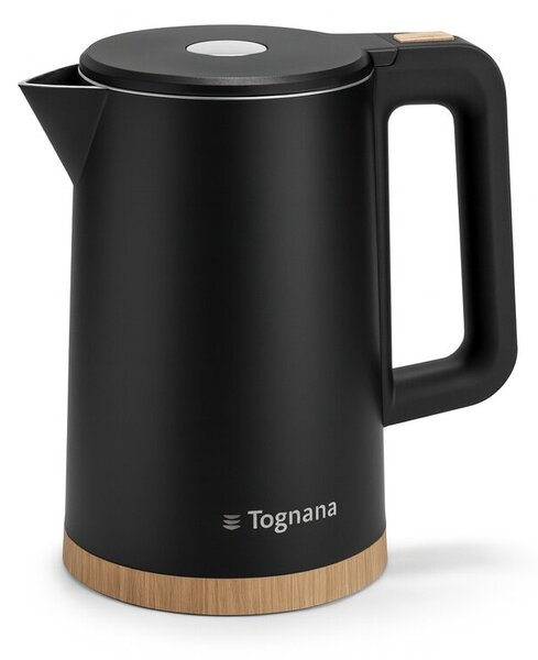 Електрическа кана TOGNANA PICC.ELETT IRIDEA Black & Wood, 1.7 л, 2200 W