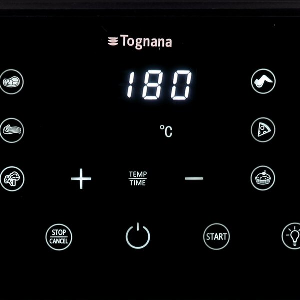 Еър фрайър с 2 нагревателя TOGNANA PICC.ELETT IRIDEA Rosso, 10 л