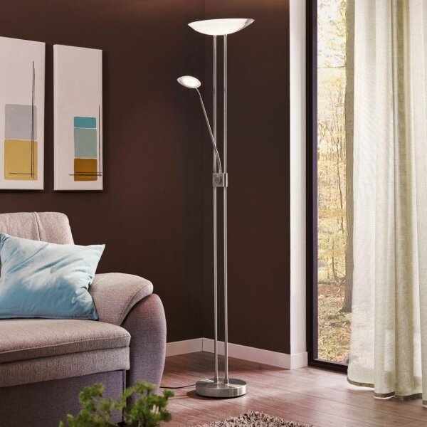 Eglo 93875 - LED димируема лампа BAYA 1 LED/20W + LED/2,5W лъскав хром