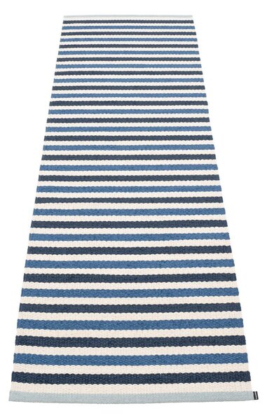 Синя и кремава пътека за открито и закрито 70x240 cm Teo Denim – Pappelina