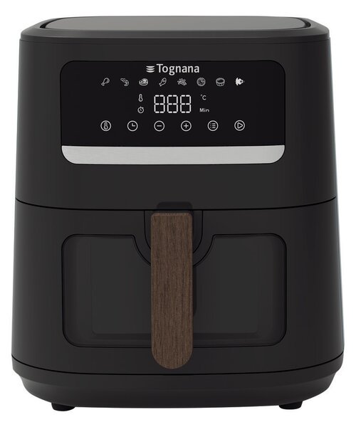 Еър фрайър TOGNANA PICC.ELETT IRIDEA Black & Wood, 8 л