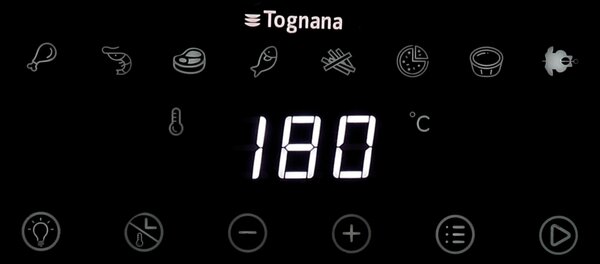 Еър фрайър TOGNANA PICC.ELETT IRIDEA Black & Wood, 8 л