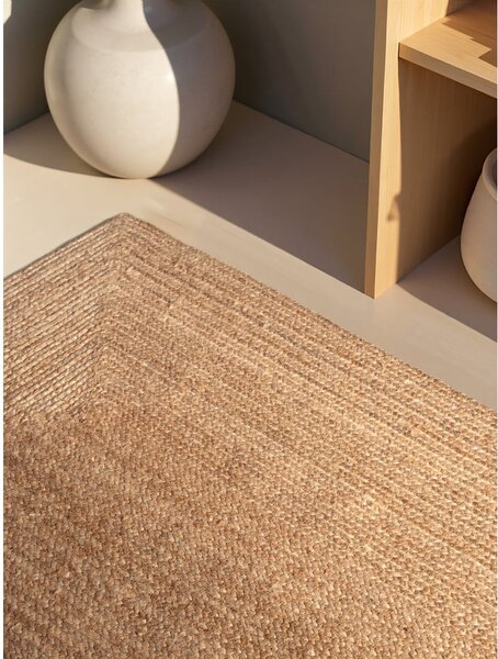Двустранен/ръчно изработен ютен килим в естествен цвят 120x180 cm Juno – Hanse Home