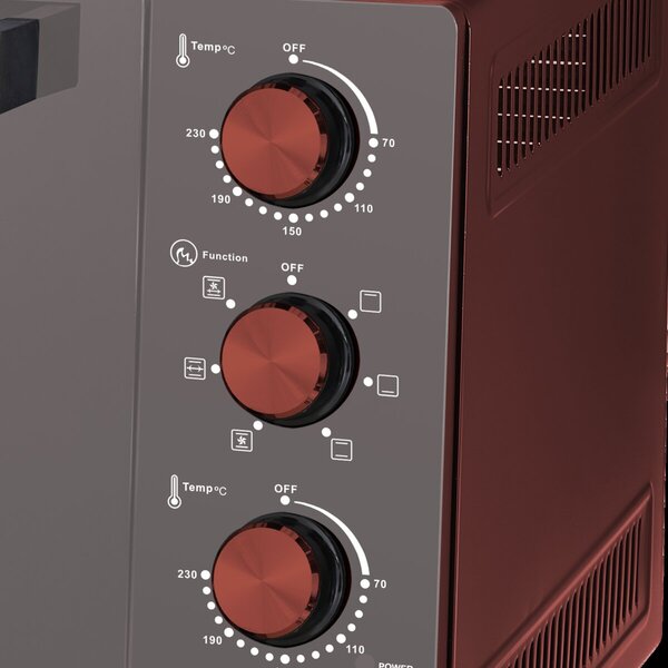 Електрическа фурна TOGNANA PICC.ELETT IRIDEA 70-230C Rosso, 45 л, 1700 W