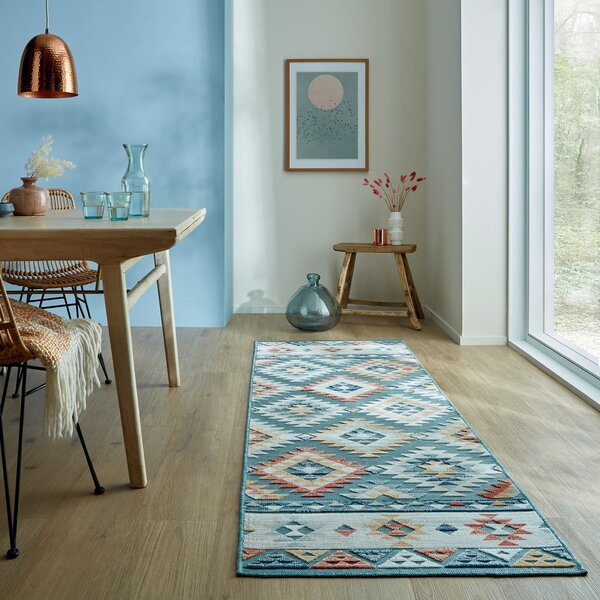 Синя външна пътека 80x230 cm Avery Blue – Flair Rugs