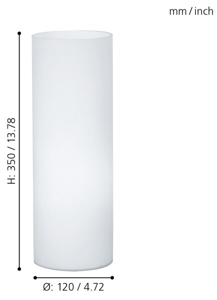 Eglo 81828 - Настолна лампа GEO 1xE27/60W/230V