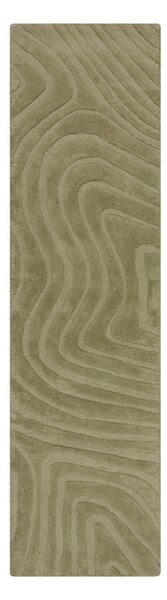 Каки ръчно изработена вълнена пътека 60x230 cm Mesmerise Sage – Flair Rugs