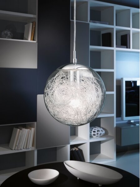 Eglo 93073 - Висяща лампа на кабел LUBERIO 1xE27/60W/230V pr. 25 см