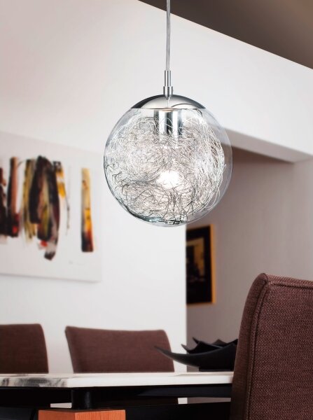 Eglo 93073 - Висяща лампа на кабел LUBERIO 1xE27/60W/230V pr. 25 см
