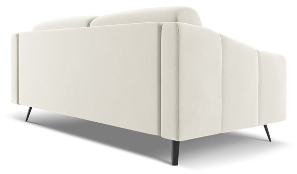 Бял кадифен диван 202 cm Nalu – Makamii
