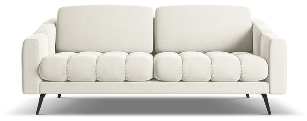 Бял кадифен диван 202 cm Nalu – Makamii