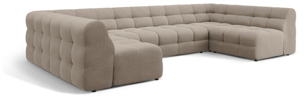 Кафяв ъглов диван (U форма) Kendal – Micadoni