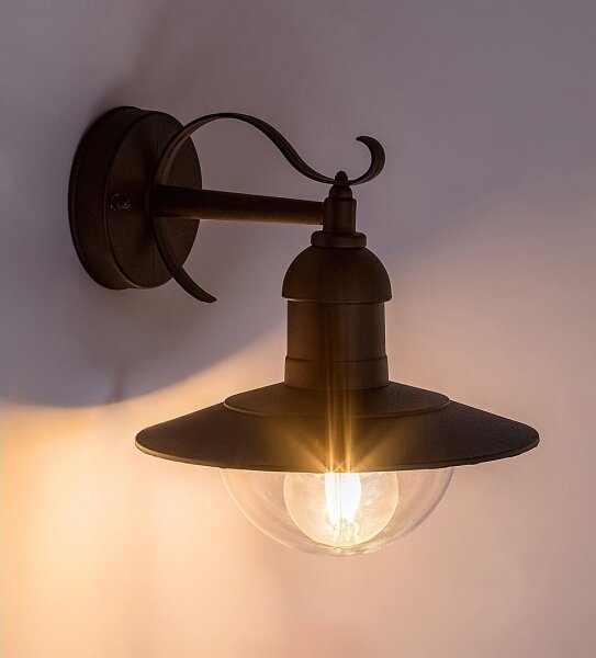 Brilagi - Външно стенно осветително тяло MOLDE 1xE27/60W/230V IP44 черно
