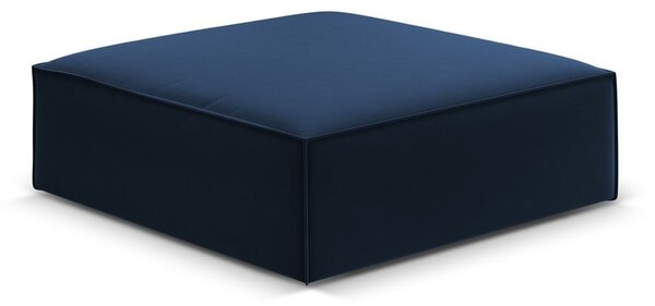 Тъмносиня кадифена табуретка Vanda – Mazzini Sofas