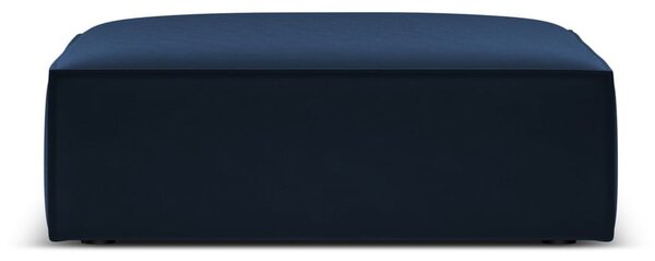 Тъмносиня кадифена табуретка Vanda – Mazzini Sofas