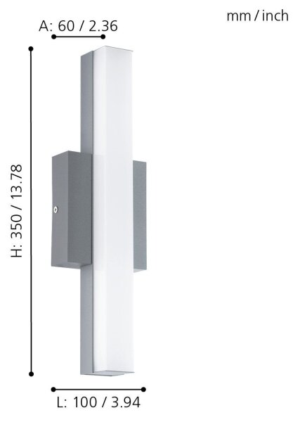 Eglo 94845 - LED външно осветително тяло ACATE LED/8W/230V IP44