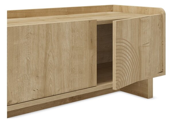 Маса за телевизор от дъбов декор в естествен цвят 140x45x40 cm Daira – Marckeric