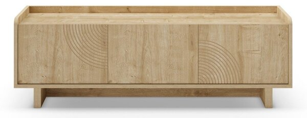 Маса за телевизор от дъбов декор в естествен цвят 140x45x40 cm Daira – Marckeric