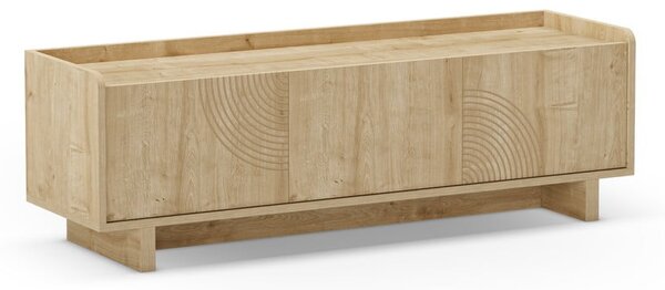 Маса за телевизор от дъбов декор в естествен цвят 140x45x40 cm Daira – Marckeric