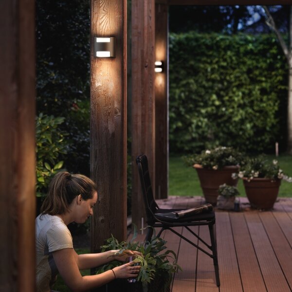 Philips 17321/93/16 - Екстериорен аплик GRASS 2xLED/4,5W/230V IP44