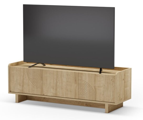 Маса за телевизор от дъбов декор в естествен цвят 140x45x40 cm Daira – Marckeric
