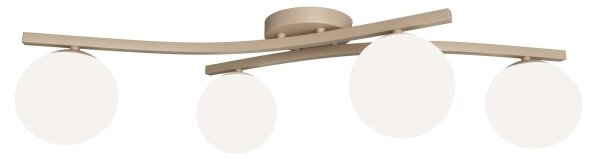 Таванно осветително тяло OPUS 4xE14/10W/230V бежово/бяло