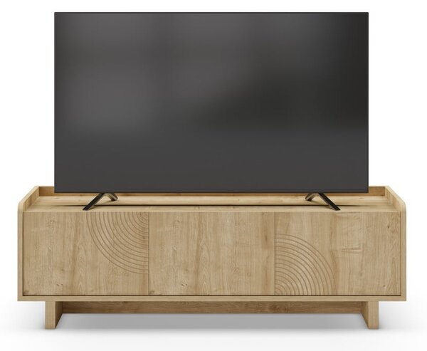 Маса за телевизор от дъбов декор в естествен цвят 140x45x40 cm Daira – Marckeric