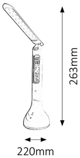 Rabalux 1515 - LED Настолна лампа JUSTIN LED/4W/USB