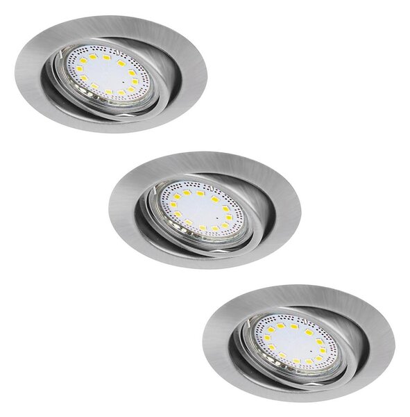 Rabalux 1166 - Комплект от 3 LED вградени осветителни тела LITE 3xGU10/3W/230V