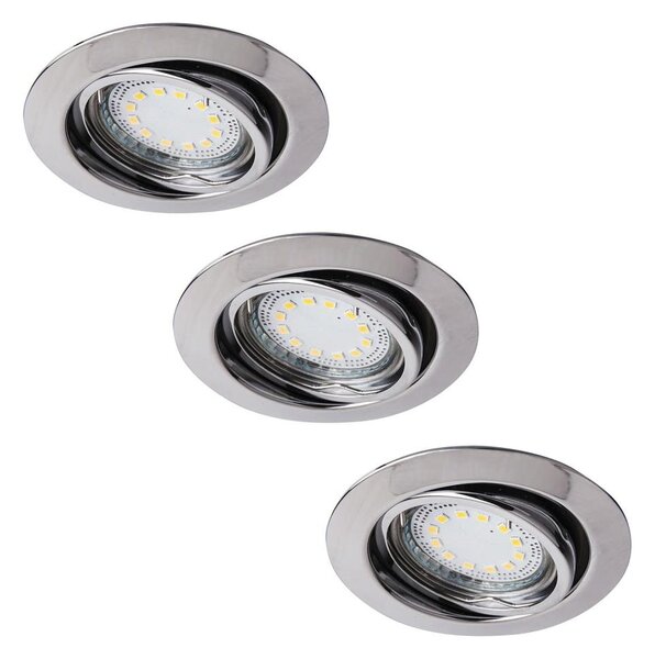 Rabalux 1050 - К-кт 3xLED Лампа за вграждане LITE 3xGU10-LED/3W/230V