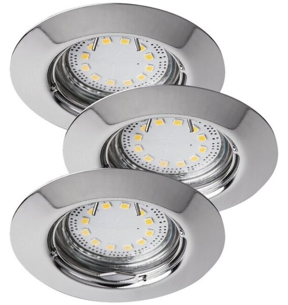 Rabalux 1047 - Комплект от 3 вградени LED осветителни тела LITE 3xGU10-LED/3W/230V