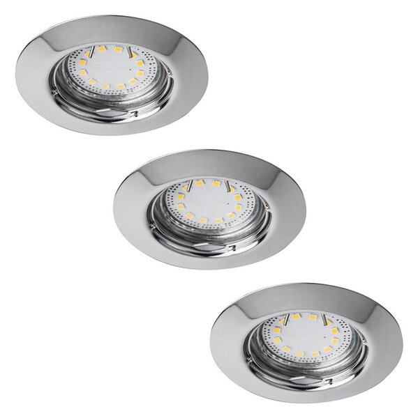 Rabalux 1047 - Комплект от 3 вградени LED осветителни тела LITE 3xGU10-LED/3W/230V