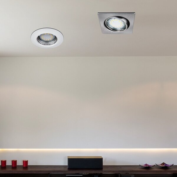 Rabalux 1046 - КОМПЛЕКТ 3x LED вградени таванни осветителни тела LITE 3xGU10-LED/3W/230V