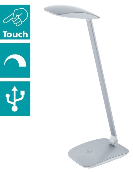 Eglo 95694 - Димируема LED настолна лампа CAJERO LED/4,5W/USB