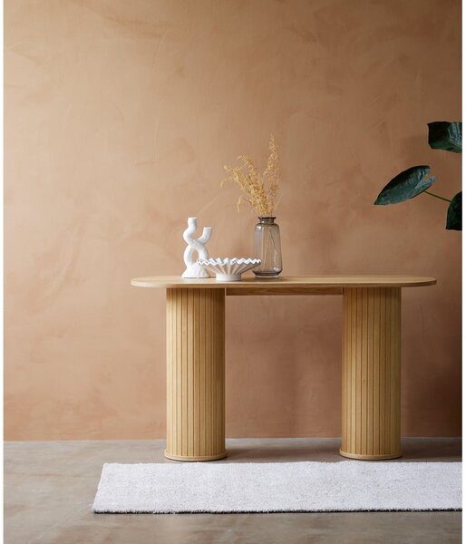 Конзолна маса в естествен цвят 40x130 cm Nola – Unique Furniture