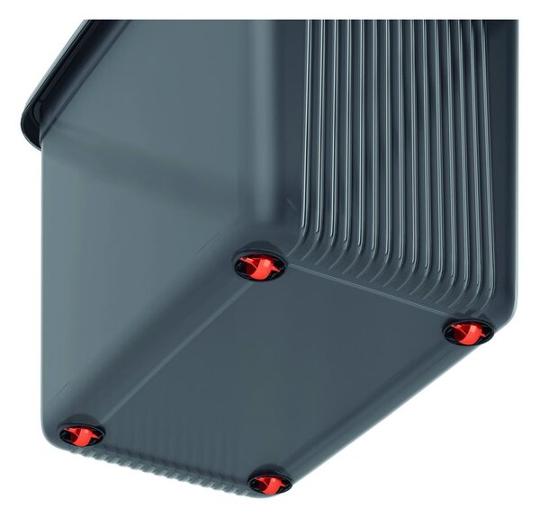 Сива пластмасова кутия за съхранение с капак 59x39x45 cm K Latch Box – KIS