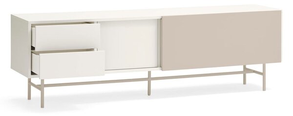 Светлосива и кремава телевизионна масичка 180x56 cm Nube - Teulat
