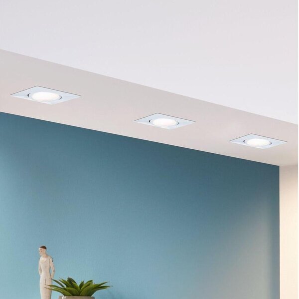 Eglo 95844 - комплект от 3 вградени таванни LED осветителни тела PINEDA LED/4,9W/230V