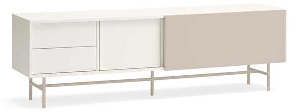 Светлосива и кремава телевизионна масичка 180x56 cm Nube - Teulat