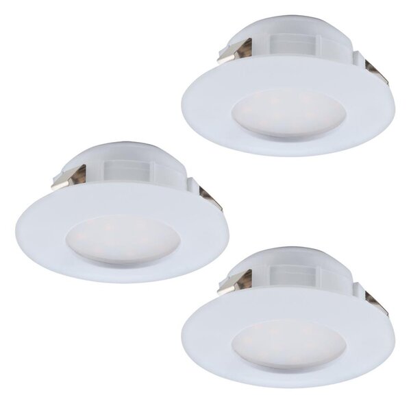 Eglo 95821-КОМПЛЕКТ 3x LED вградено таванно осветително тяло за баня PINEDA LED/4,9W/230V IP44