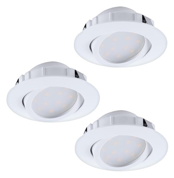 Eglo 95857 - Комплект от 3 димируеми вградени LED осветителни тела PINEDA LED/5,5W/230V