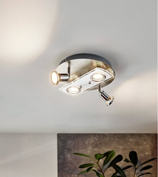 Eglo 32001 - LED таванно осветително тяло PAWEDO 1 4xGU10-LED/3W/230V