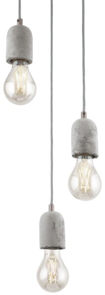 Eglo 95523 - Полилей SILVARES 3xE27/60W/230V