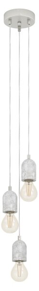 Eglo 95523 - Полилей SILVARES 3xE27/60W/230V