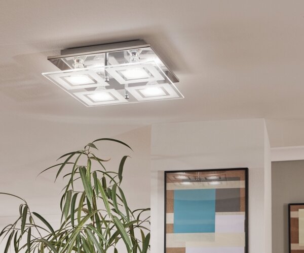 Eglo 94226 - LED лампа за таван ALMANA 4xGU10-LED/3W/230V