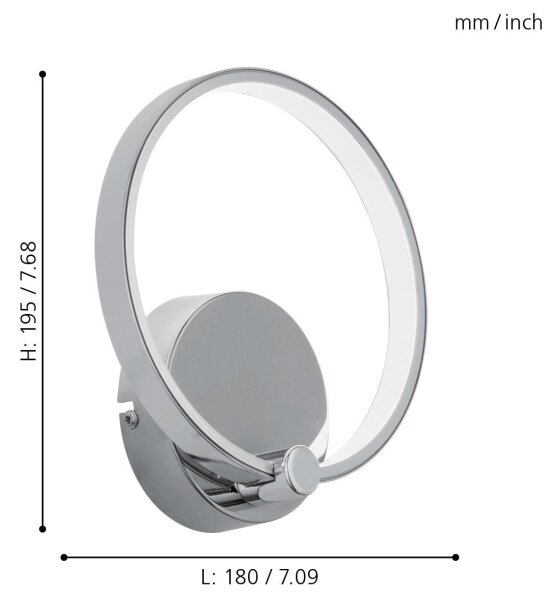 Eglo 95768 - LED Стенна лампа LASANA LED/5W/230V