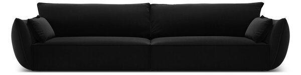 Черен кадифен диван 248 cm Vanda – Mazzini Sofas