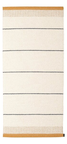 Килим за открито и закрито в цвят жълта охра и крем 60x125 cm Belle Ochre – Pappelina