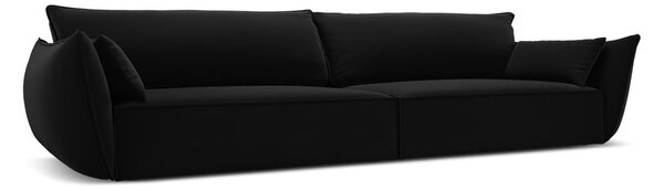 Черен кадифен диван 248 cm Vanda – Mazzini Sofas